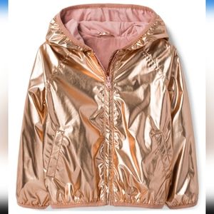 Gymboree Gold Metallic Jacket Girls Size Small 5-6